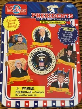 T.S. Shure Presidents of the United States Educational Magnets - Red